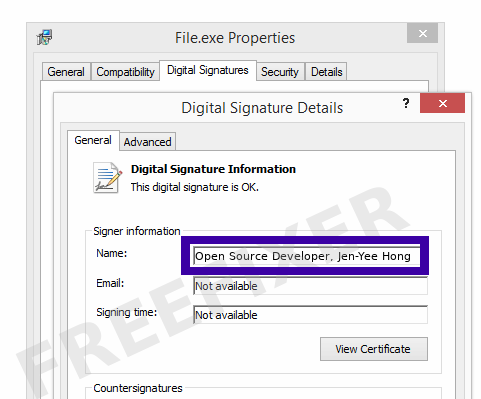 Screenshot of the Open Source Developer, Jen-Yee Hong certificate